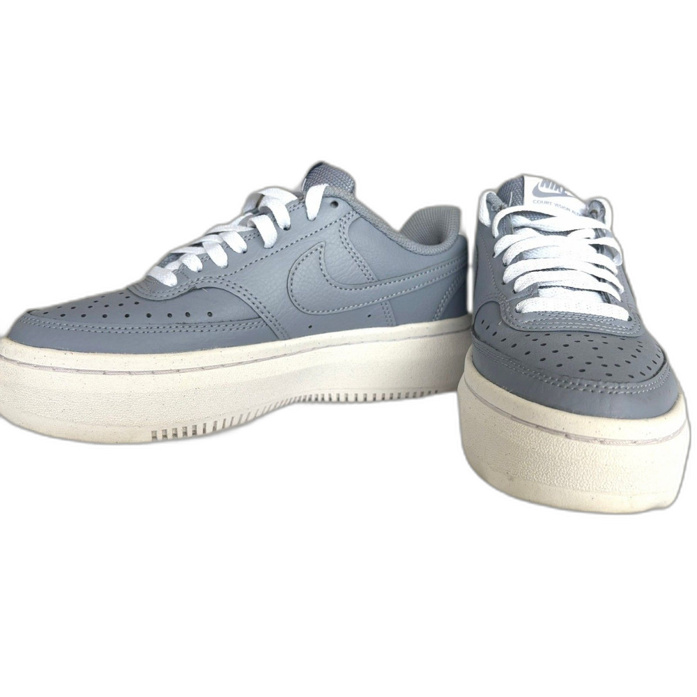 Nike Court Vision Alta LTR Size 6 Womens Ashen Slate/White - Picture 7 of 9